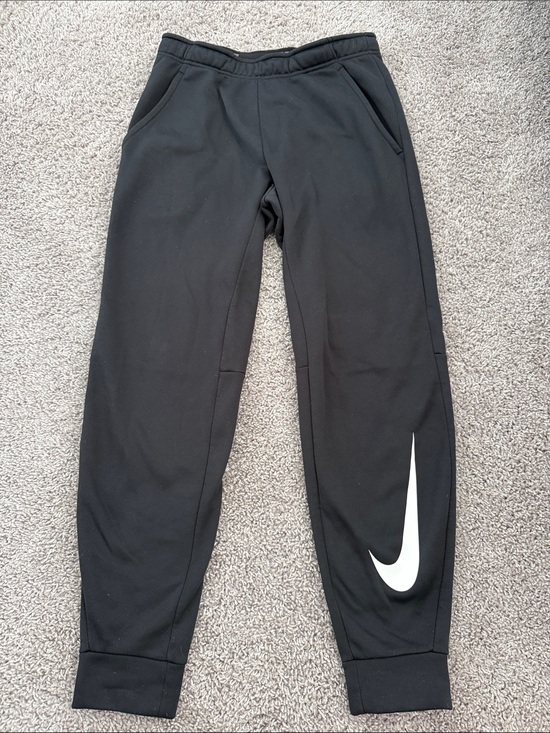 Nike Other - Nike Black Jogger Sweatpants with White Swoosh